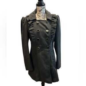 Say What Charcoal Pea Coat